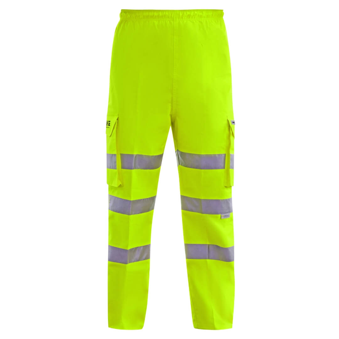 Harkie Hi-Vis Waterproof Trousers, Yellow - Landmark Trading