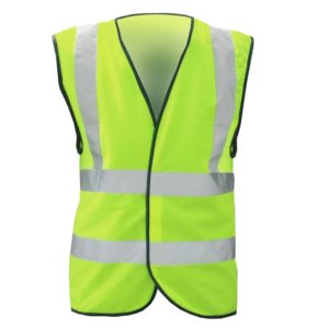 Hi-Vis Waistcoat, Yellow, Velcro Fastening