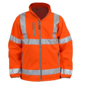 Hi-Vis Softshell Jacket, GO/RT Orange