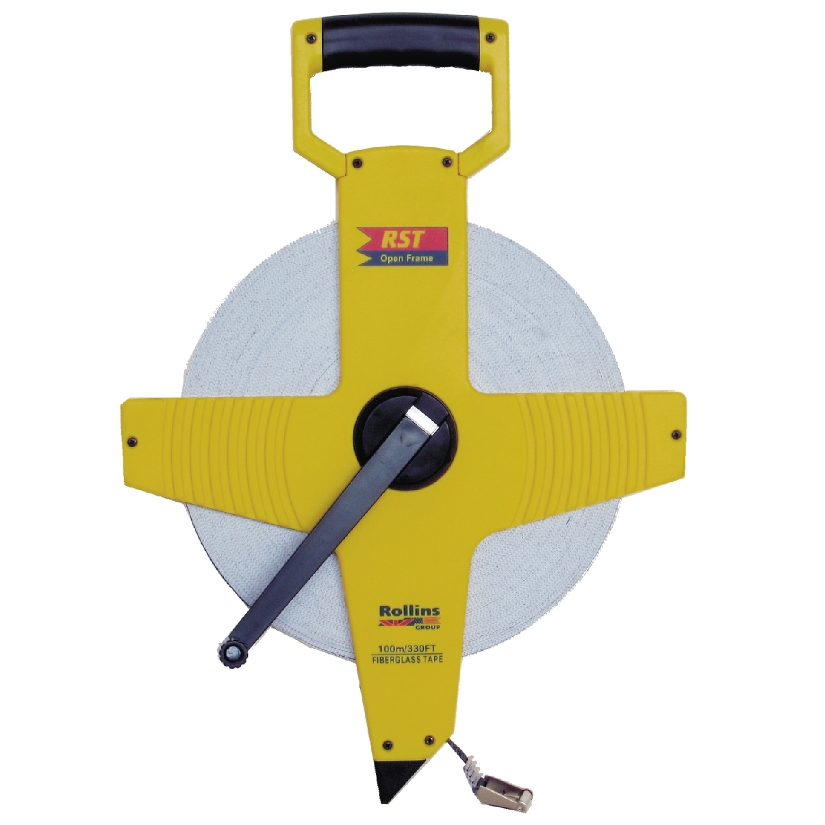 Open Reel Tape Measure 100 Ft, Open Reel Fiberglass Tape Measure, Yard Tape  Measure, Imperial/Metric Scale for Sports Fields, Outdoors, Engineers