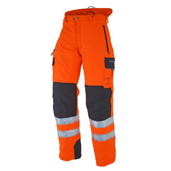 Pfanner Hi-Vis Orange Chainsaw Protective Trousers, Type C