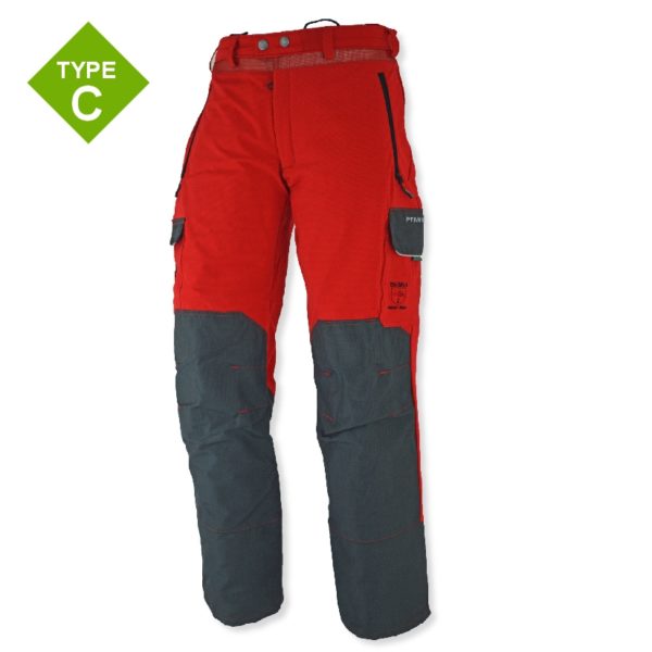 Pfanner Arborist Chainsaw Safety Trousers, Red, Type C