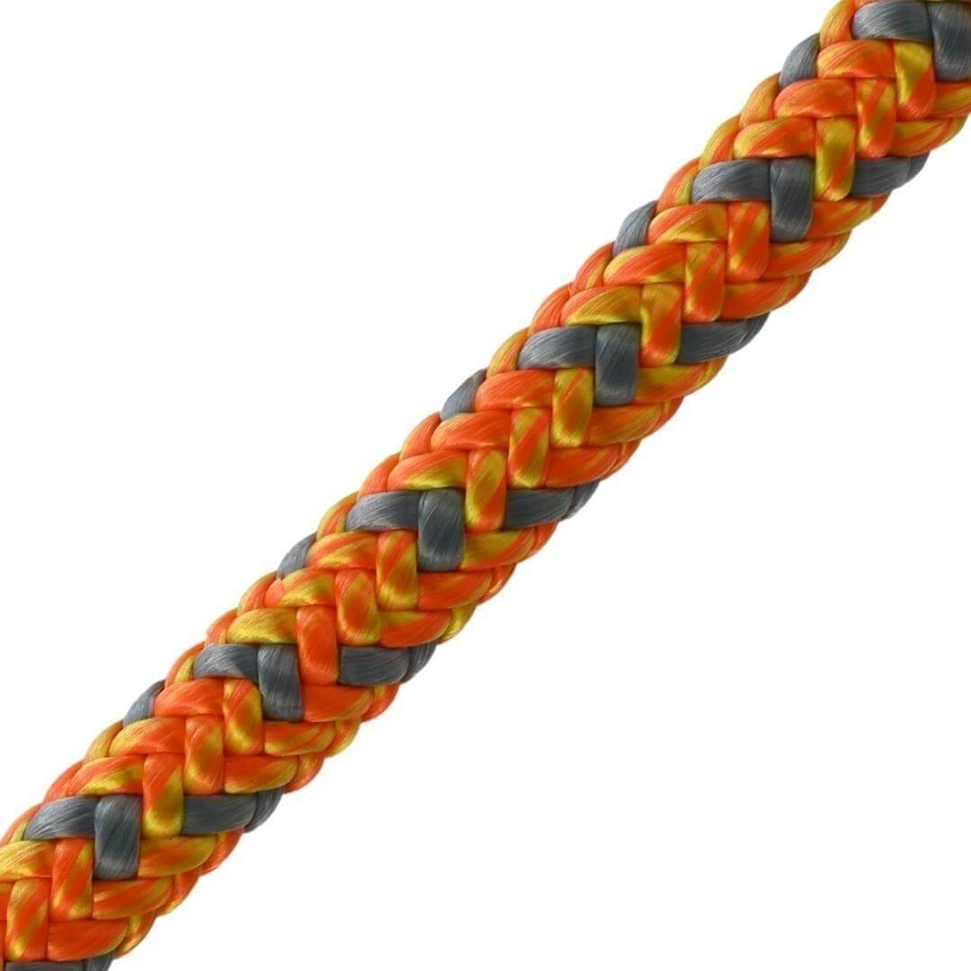 Harkie Warrior climbing rope 12.0mm orange, per metre - Landmark Trading